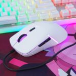 ZIDLI M80 RGB Gaming Mouse - 8800 DPI - Superlight 69G (White)