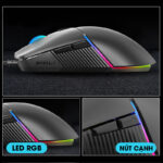 ZIDLI M80 RGB Gaming Mouse - 8800 DPI - Superlight 69G (White)