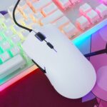 ZIDLI M80 RGB Gaming Mouse - 8800 DPI - Superlight 69G (White)