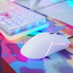 ZIDLI M80 RGB Gaming Mouse - 8800 DPI - Superlight 69G (White)