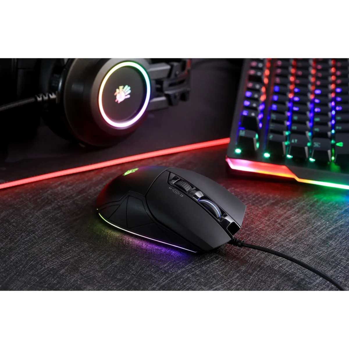 Bloody W70 Max RGB Gaming Mouse - 10,000 DPI (Black)