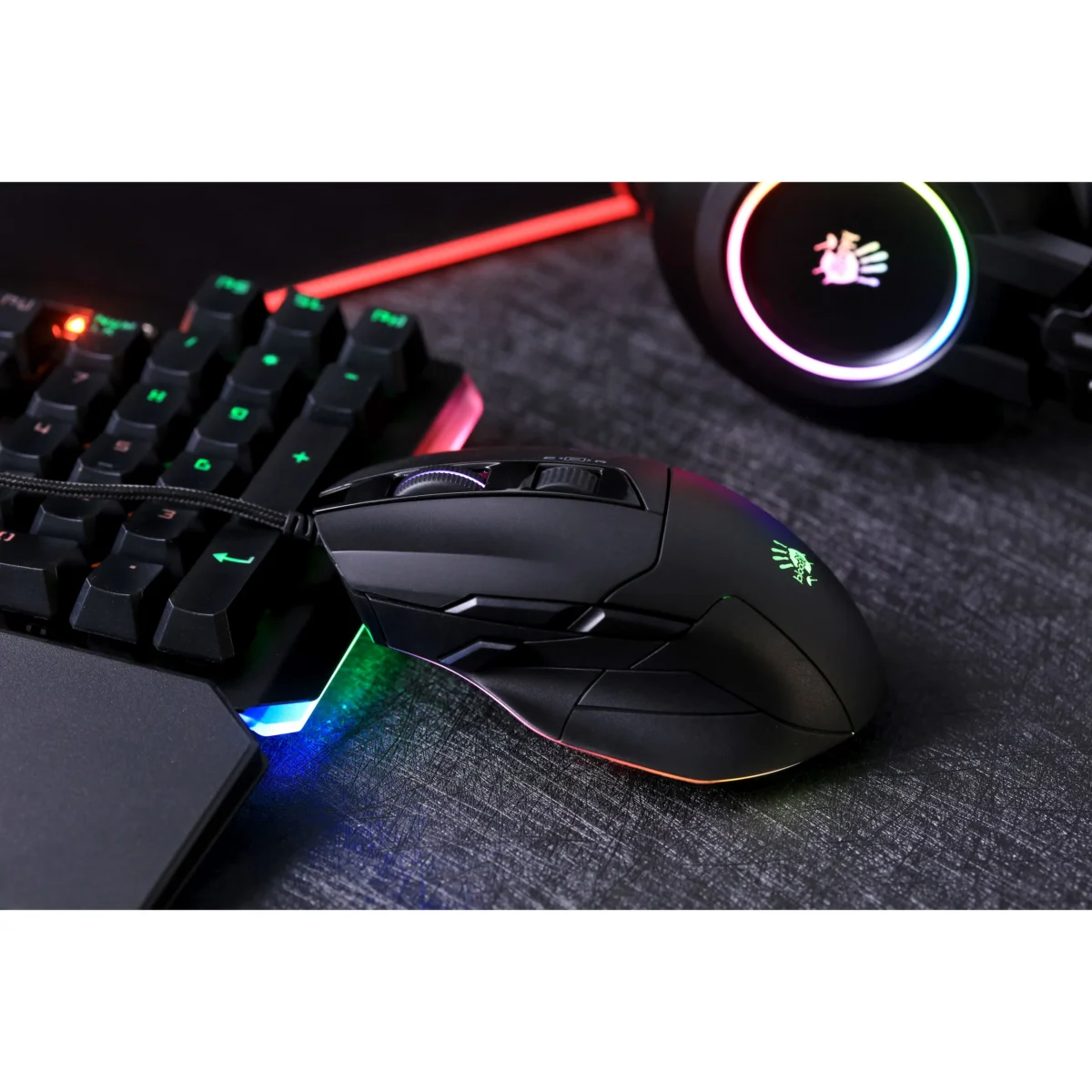 Bloody W70 Max RGB Gaming Mouse - 10,000 DPI (Black)