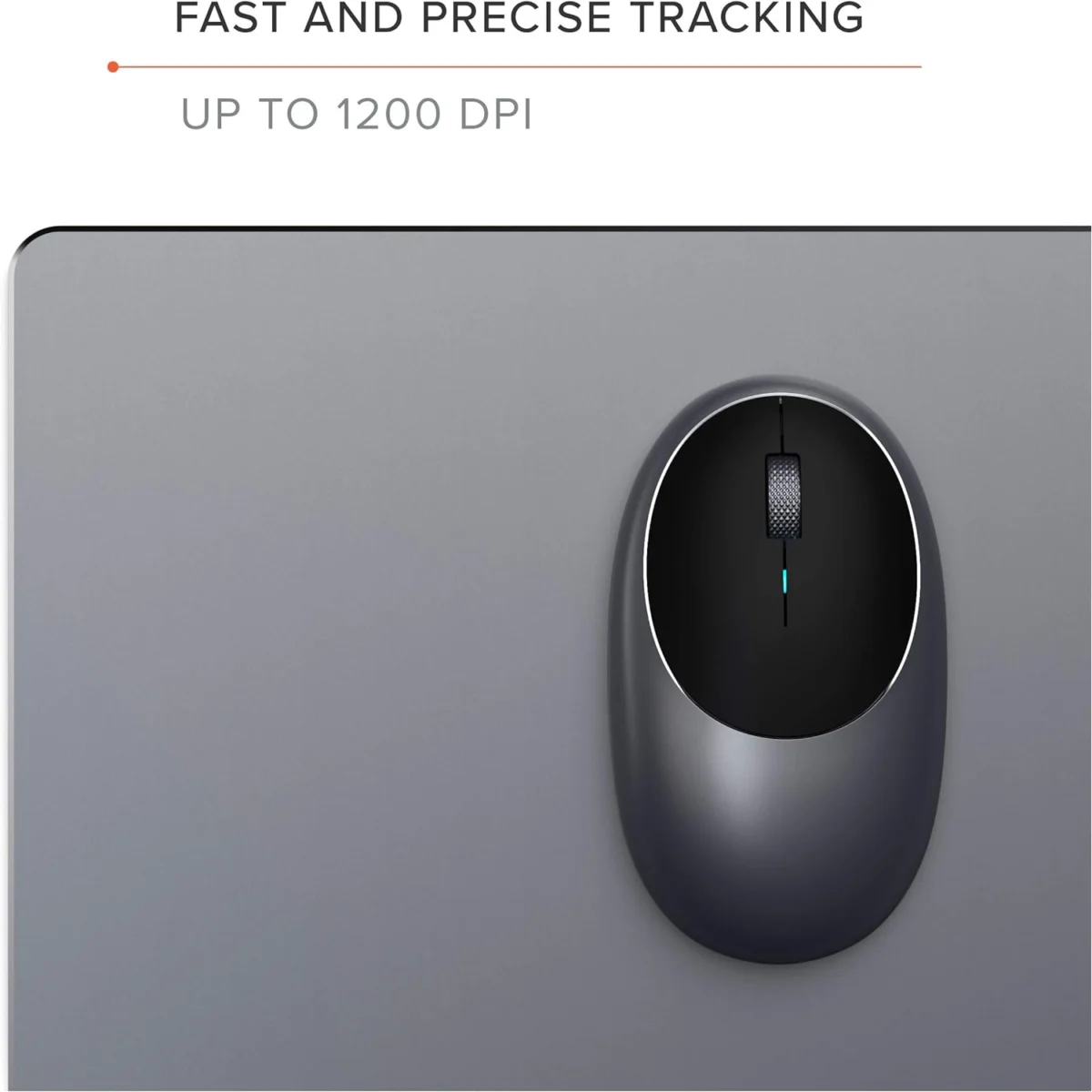 Satechi M1 Bluetooth Mouse for MacBook Pro with Rechargeable Type-C Port (Black)
