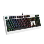 BLOODY B810RC Gaming Keyboard - Optical BLUE Switch - LK Tactile & Clicky (White)