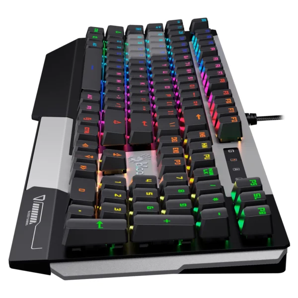 BLOODY K865R RGB Gaming Keyboard - Optical BLUE Switch - LK Tactile & Clicky (Gun Grey)