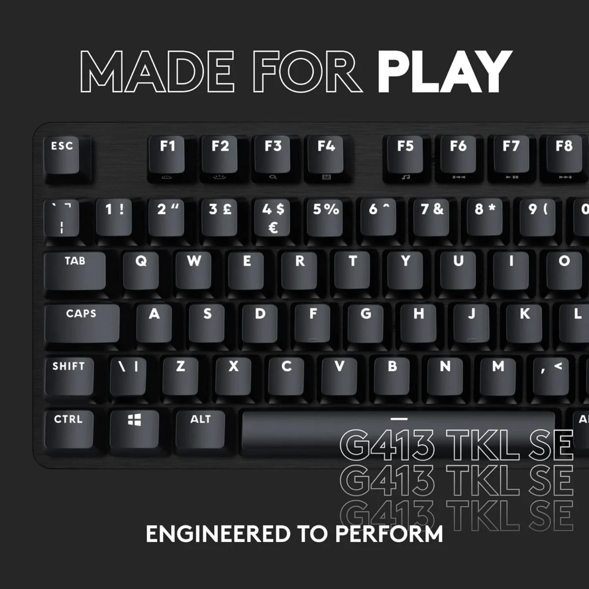 Logitech G413 TKL SE Mechanical Gaming Keyboard - Tactile Mechanical Switches