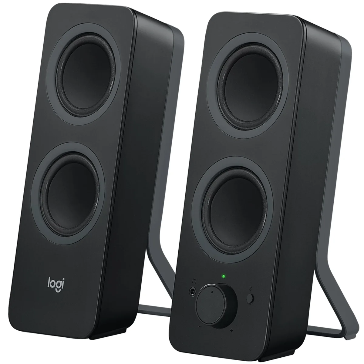 Logitech Z207 Wireless Bluetooth PC Speakers, Stereo Sound, 10 Watts Peak Power, 3.5mm Audio Input, Headphone Jack