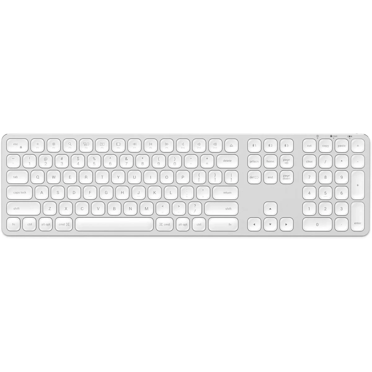 Satechi Aluminum Bluetooth Keyboard with Numeric Keypad - Compatible with 2022 MacBook ProAir M2