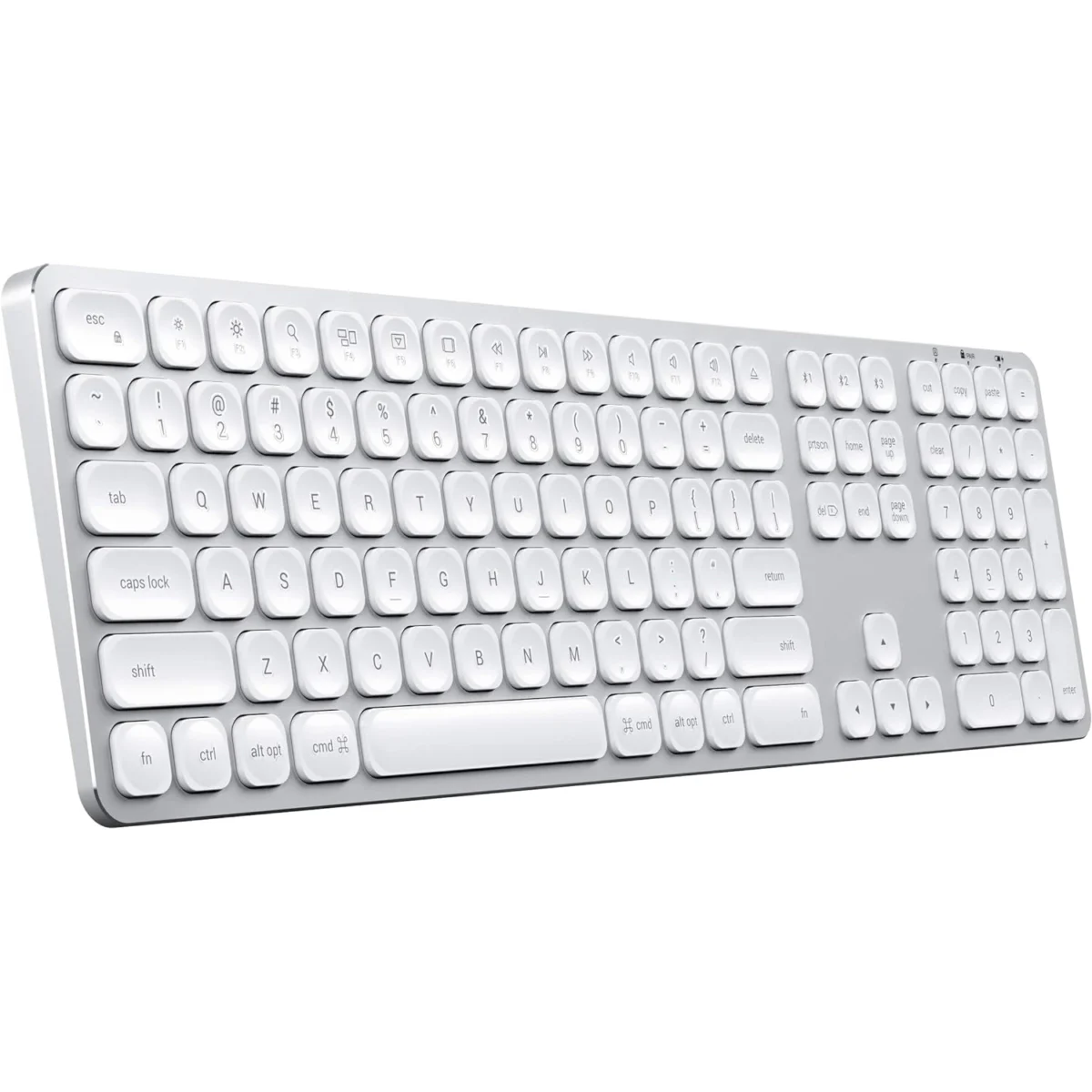 Satechi Aluminum Bluetooth Keyboard with Numeric Keypad - Compatible with 2022 MacBook ProAir M2