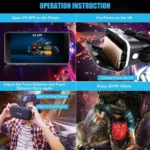 VR SHINECON VR Headset Compatible with iPhone & Android Virtual Reality VR Goggles