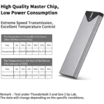 SSK Aluminum M.2 NVME SATA SSD Enclosure Adapter