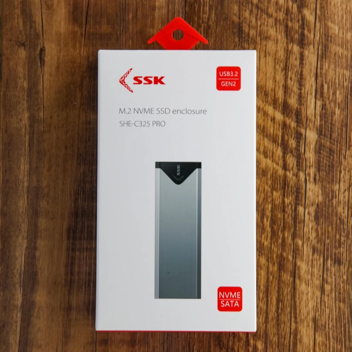 SSK Aluminum M.2 NVME SATA SSD Enclosure Adapter