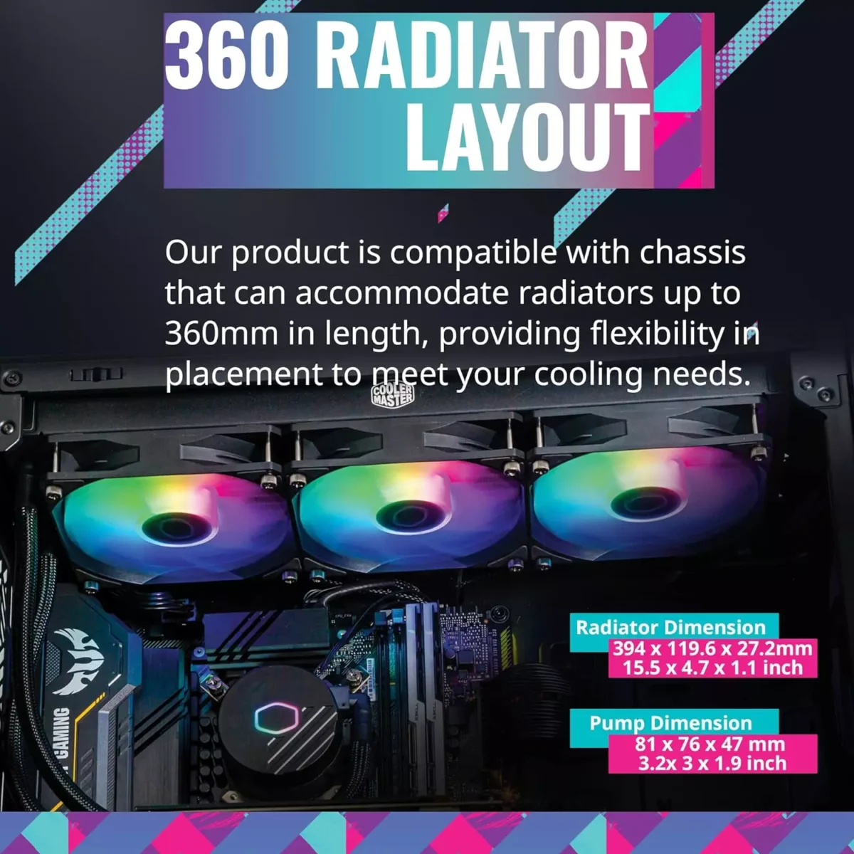 Cooler Master MasterLiquid 360L Core 360mm Close-Loop AIO Liquid Cooler