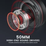 EKSA E900 PRO RGB Gaming Headset - 7.1 Surround Sound (Red)