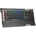 MARVO KG965G RGB Gaming Mechanical Keyboard - OUTEMU Blue Switch - Volume Wheel & Media Keys - Aluminium Frame - 2 USB Passthrough Port - Detchable Wrist