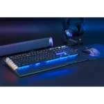 MARVO KG965G RGB Gaming Mechanical Keyboard - OUTEMU Blue Switch - Volume Wheel & Media Keys - Aluminium Frame - 2 USB Passthrough Port - Detchable Wrist
