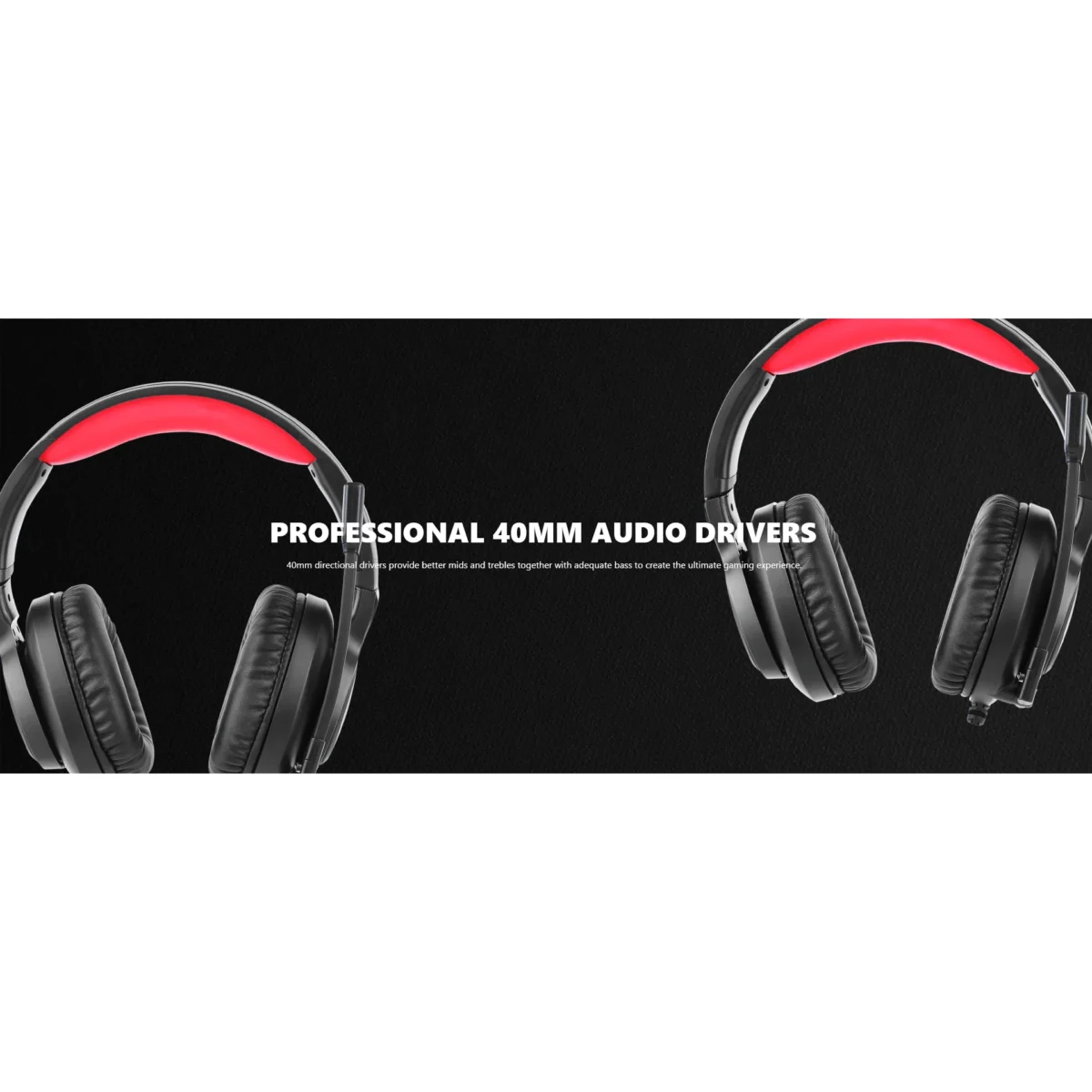 MARVO HG8958 RGB Gaming Headset - Stereo Surround Sound With Volume Control in Earcups