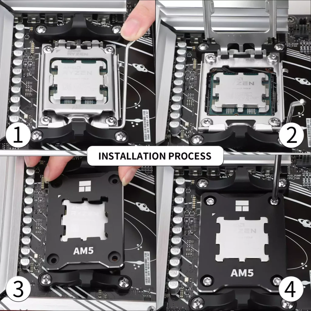 Thermalright AM5 CPU Frame + Thermal Paste TF7 2 Gram 12.8WM.K (Black)