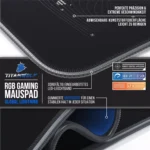 Titanwolf XXXL RGB Gaming Mouse Mat - 1200 x 600 mm