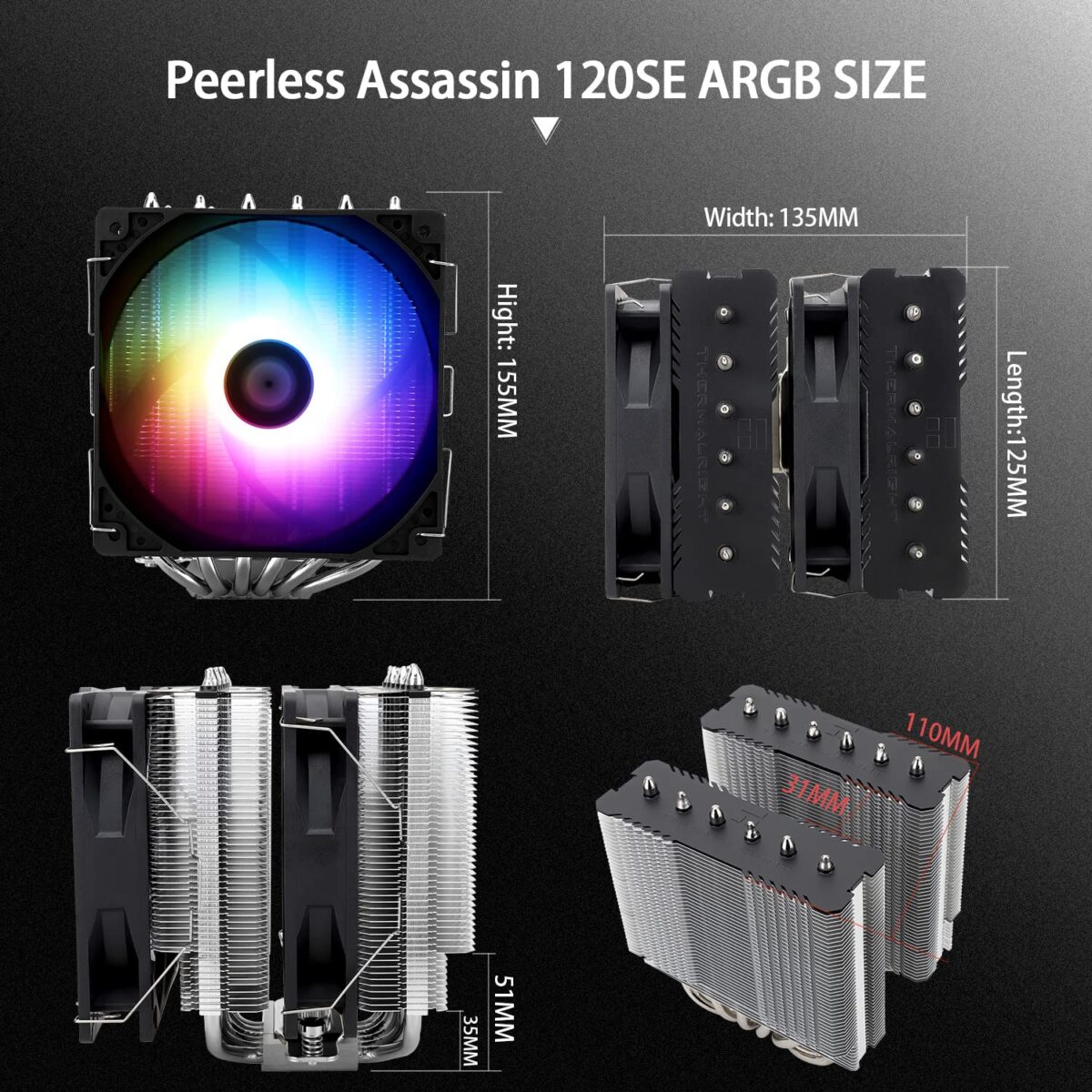 Thermalright Peerless Assassin 120 SE ARGB CPU Air Cooler