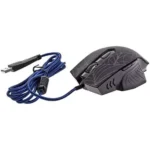BATTLETRON RGB Gaming Mouse - Optical Sensor 2,400 DPI - 6 Buttons - Braided Cable