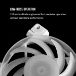 ID-COOLING DF-12025-ARGB Trio Snow Case Fan Addressable RGB 5V ARGB MB Aura Sync PWM Fan for CPU CoolerRaidatorPC Chassis (Remote Control Included)