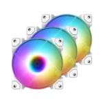 ID-COOLING DF-12025-ARGB Trio Snow Case Fan Addressable RGB 5V ARGB MB Aura Sync PWM Fan for CPU CoolerRaidatorPC Chassis (Remote Control Included)
