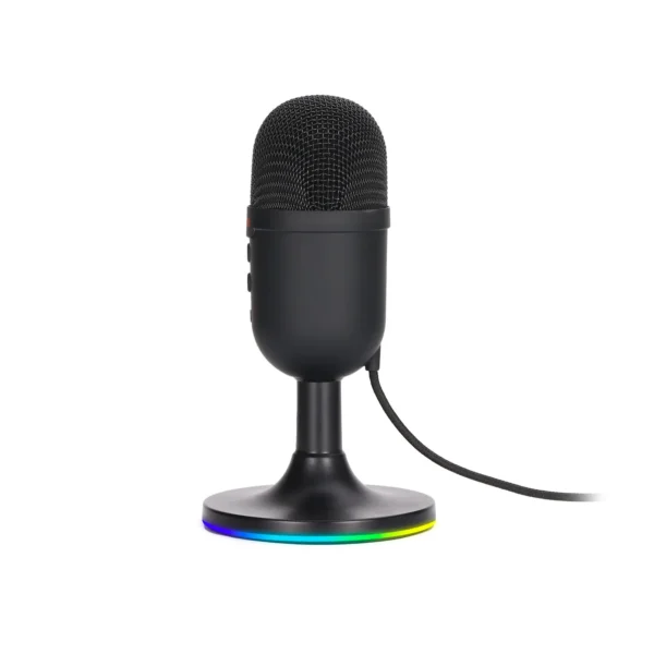 MARVO MIC06 USB RGB Gaming Microphone - Headphone 3.5MM outpute - MUTE button (Black)