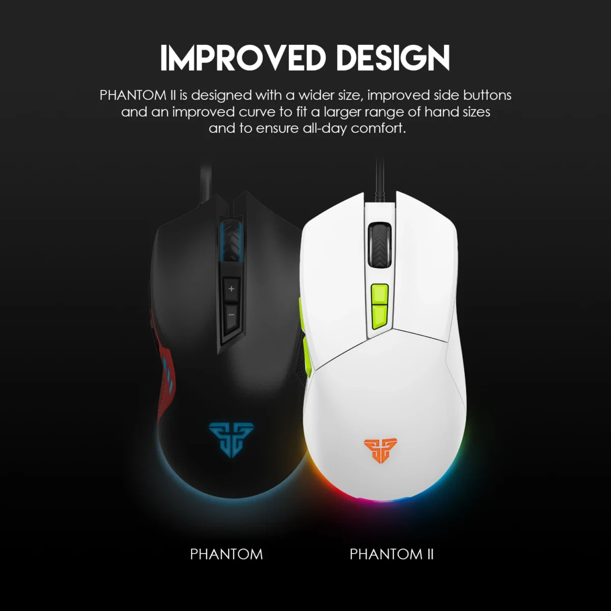 Fantech VX6 PHANTOM II  Gaming Mouse - Optical Sensor 7,200 DPI