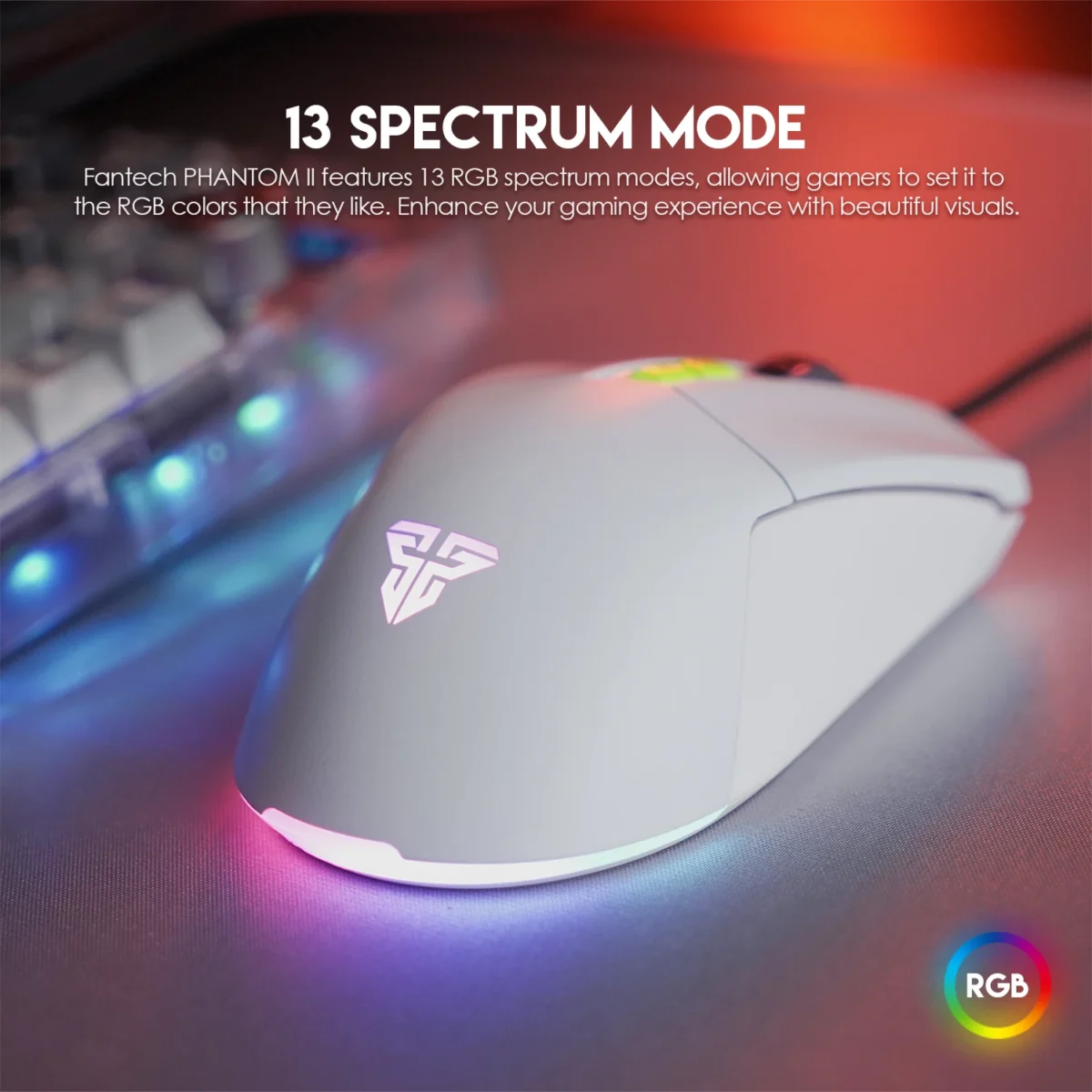 Fantech VX6 PHANTOM II  Gaming Mouse - Optical Sensor 7,200 DPI