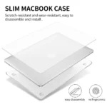 PISEN Hard shell Case for MacBook Air 13.3 (A1932/A2179/A2337) Glassy matte(Clear)