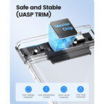 2.5 inch Hard Drive Enclosure SATA to USB C 3.1 6Gbps External Hard Drive Case for 79.5mm HDDSSD Support UASP Up to 6TB