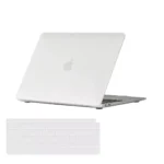 PISEN Hard shell Case for MacBook Air 13.3 (A1932/A2179/A2337) Glassy matte(Clear)