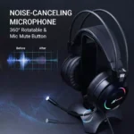 ABKONCORE B780 RGB Gaming Headset - 7.1 Surround Sounds, Noise-Cancelling Mic, with Vibration