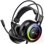 ABKONCORE B780 RGB Gaming Headset - 7.1 Surround Sounds, Noise-Cancelling Mic, with Vibration