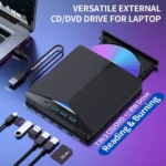 External Portable CD/DVD Burner Drive for Laptop - 7 in 1 USB 3.0 DVD Player