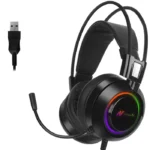 ABKONCORE B780 RGB Gaming Headset - 7.1 Surround Sounds, Noise-Cancelling Mic, with Vibration