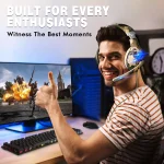 Beexcellent GM500 Gaming Headset - Mesh Earcups (Camo)