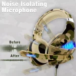 Beexcellent GM500 Gaming Headset - Mesh Earcups (Camo)