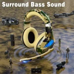 Beexcellent GM500 Gaming Headset - Mesh Earcups (Camo)