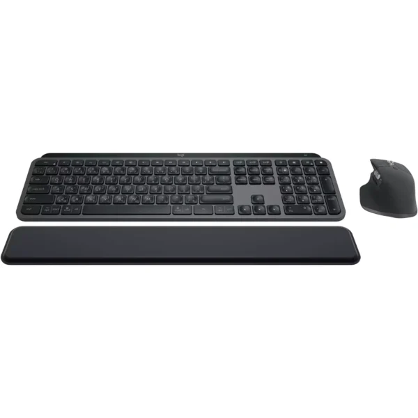 Logitech MX Keys S + MX Master 3S Combo - Performance Wireless Keyboard and Mouse with Palm Rest (Arabic)