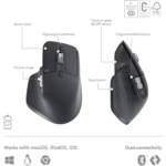 Logitech MX Keys S + MX Master 3S Combo - Performance Wireless Keyboard and Mouse with Palm Rest (Arabic)