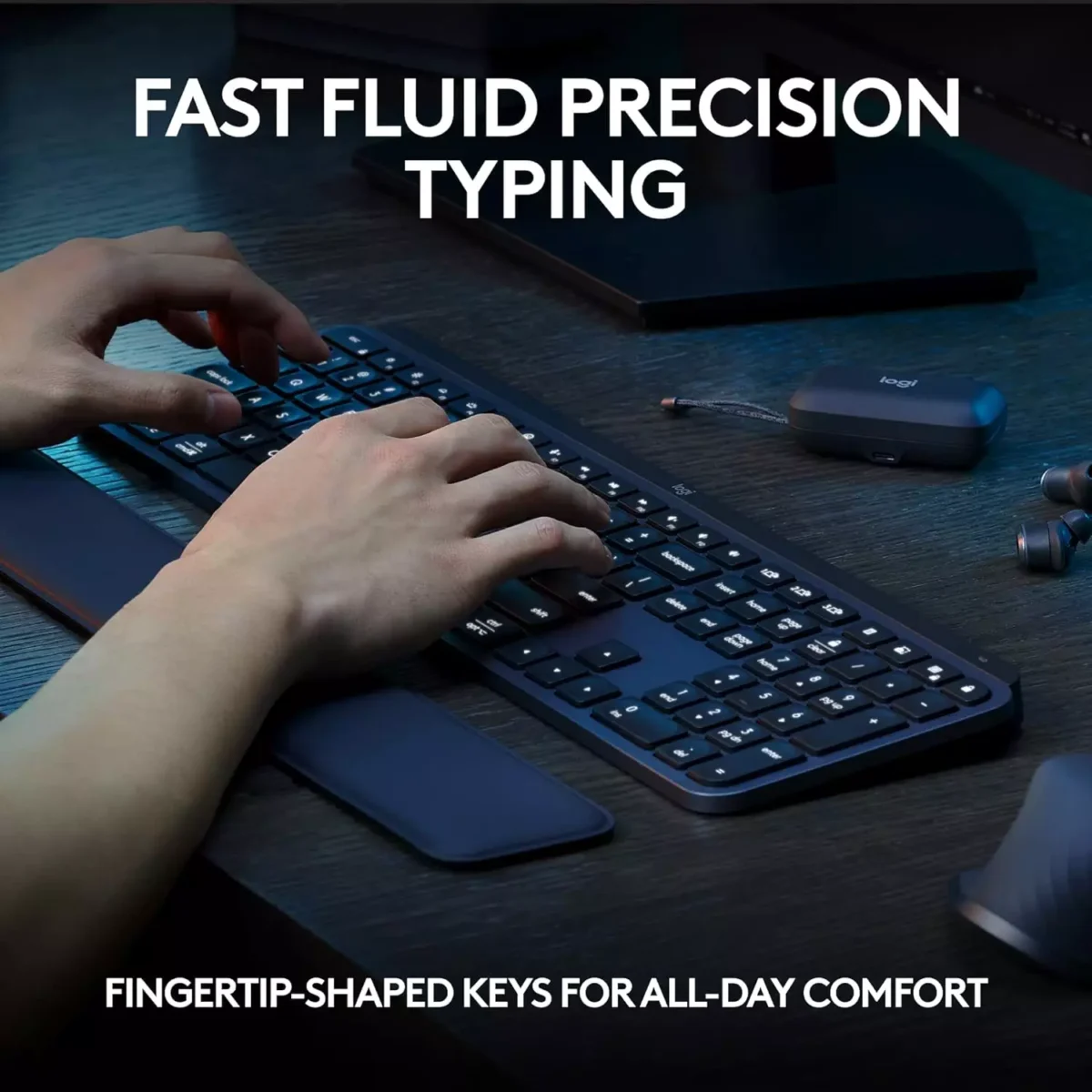 Logitech MX Keys S  – Wireless Illuminated Keyboard (Arabic)