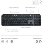 Logitech MX Keys S – Wireless Illuminated Keyboard (Arabic)
