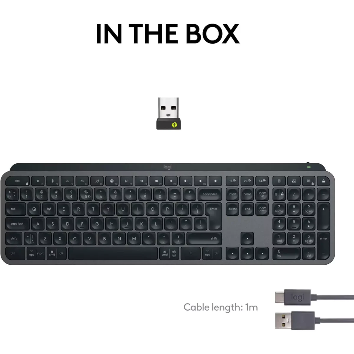 Logitech MX Keys S  – Wireless Illuminated Keyboard (Arabic)
