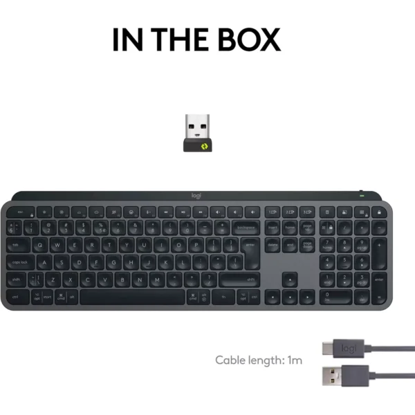 Logitech MX Keys S  – Wireless Illuminated Keyboard (Arabic)