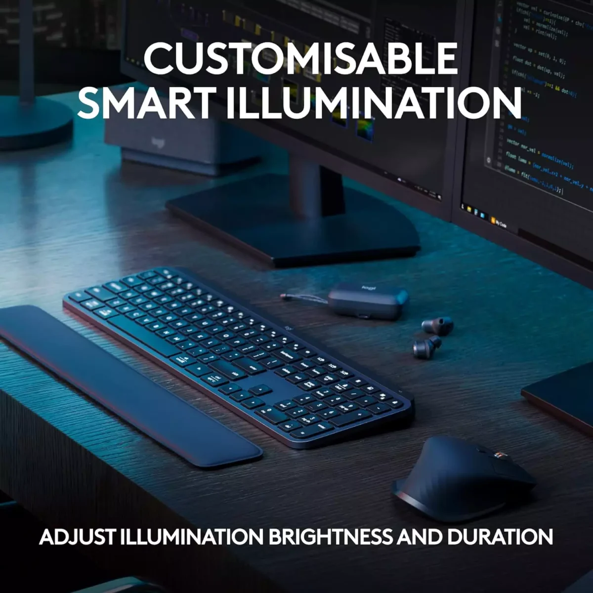 Logitech MX Keys S  – Wireless Illuminated Keyboard (Arabic)