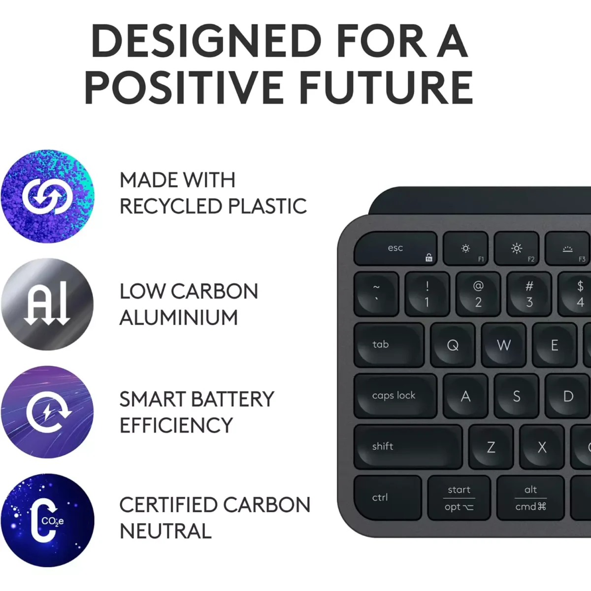 Logitech MX Keys S  – Wireless Illuminated Keyboard (Arabic)