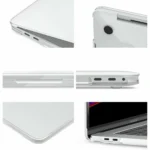 PISEN Hard shell Case for MacBook Air 13.3 (A1932/A2179/A2337) Glassy matte(Clear)