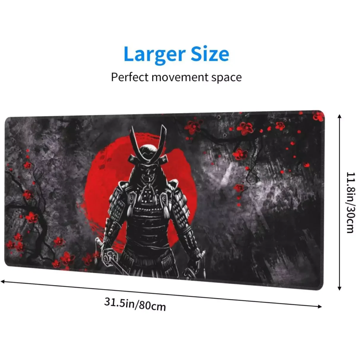 Japanese Sakura Samurai Gaming Mouse Pad - Extended Size 80 x 30 CM
